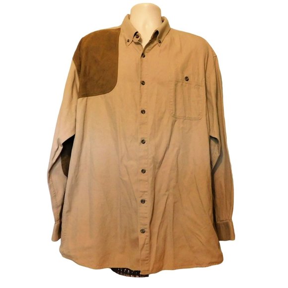 RedHead Other - RedHead Shooting Shirt XLT Brown Hunting Quilted Pads Long Sleeve